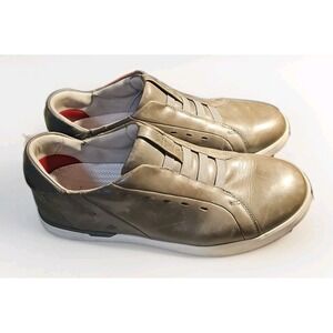 Kizik New York Shoes Sneakers Men 10 Hands-Free 100117 Khaki Leather Casual #82
